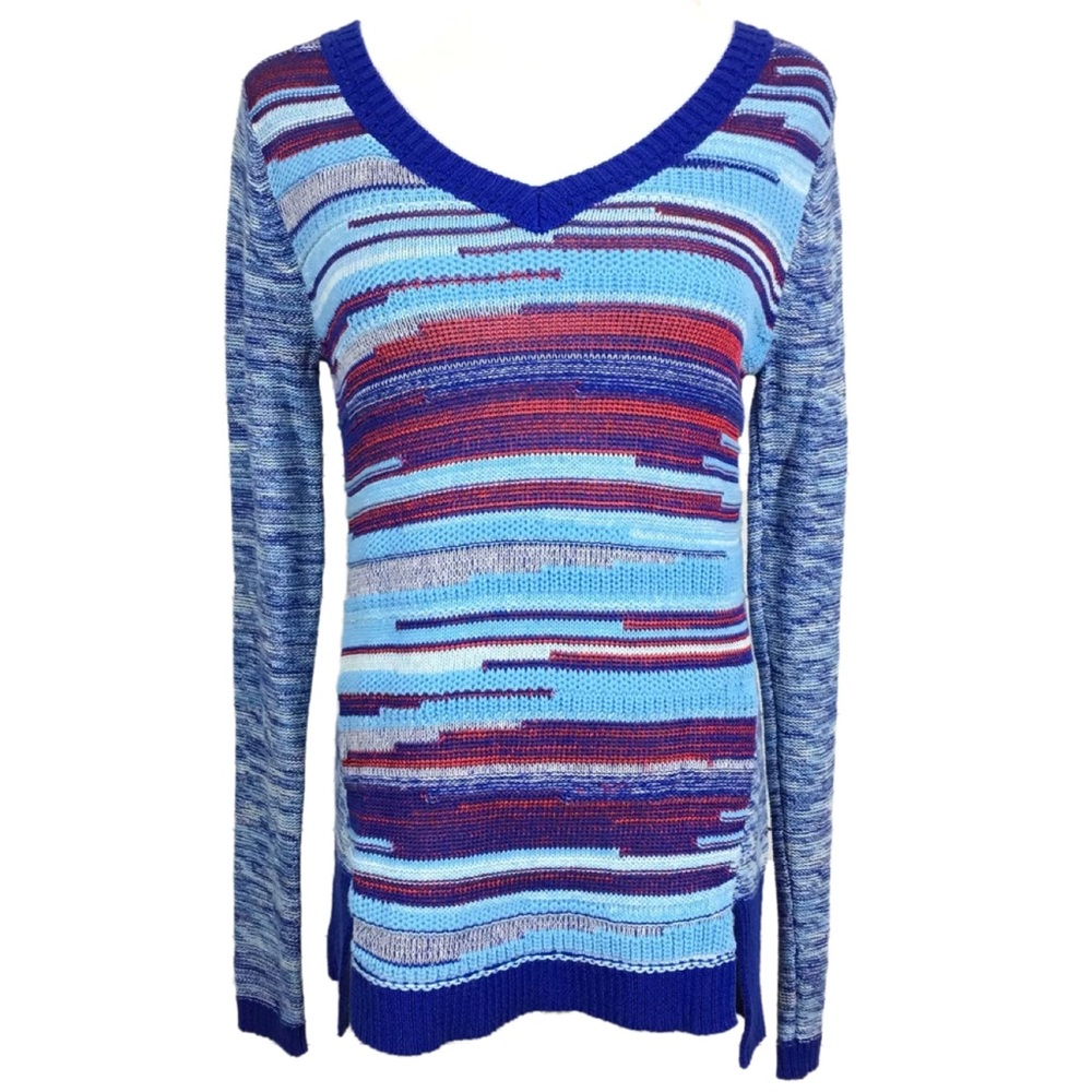 New Copper Key Small Woman's Blue Sweater
